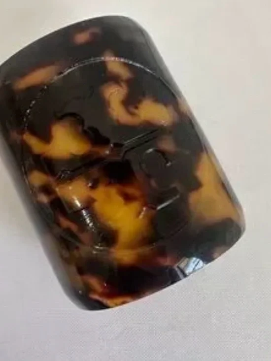 Tory Burch Tortoiseshell Resin Cuff Bracelet - Picture 2 of 3
